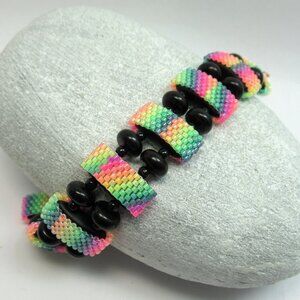 Handstitched Carrier bead bracelet
